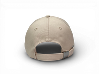 Hinteransicht der Keiytex Plain Premium Dad Cap in beige