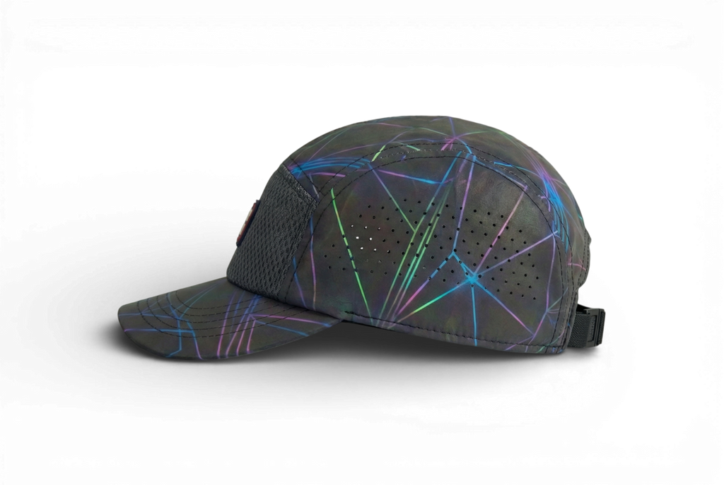 Seitenansicht der Keiytex Spaceway Premium Lauf- und Sportkappe.