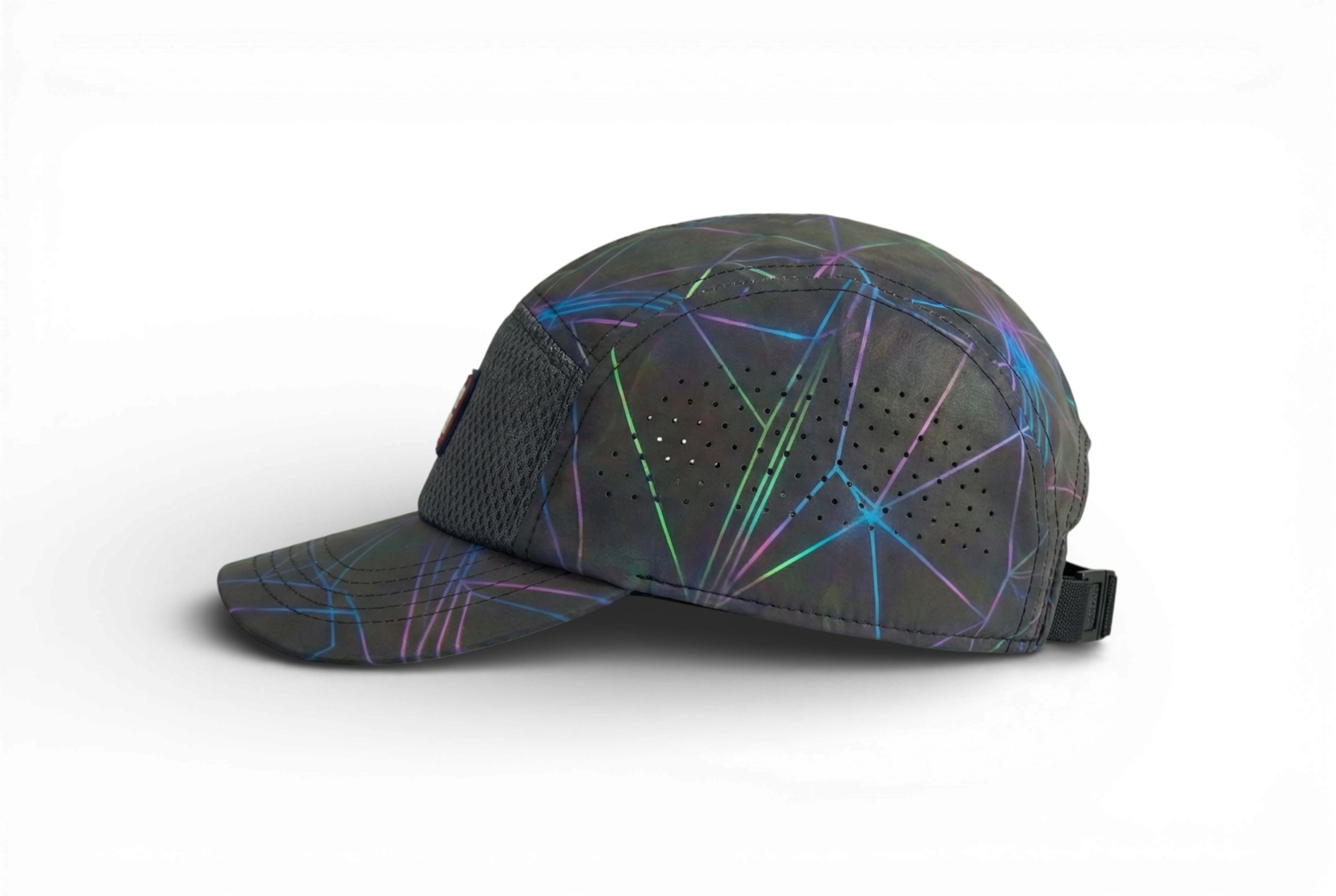 Seitenansicht der Keiytex Spaceway Premium Lauf- und Sportkappe.