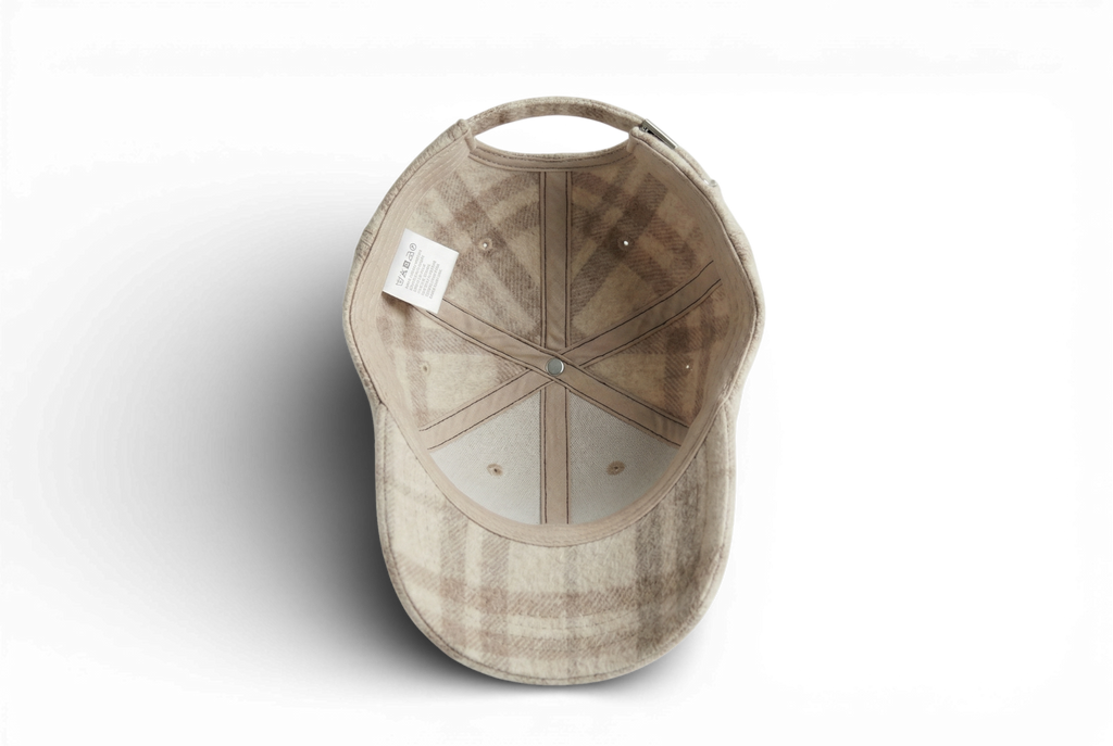 Innenansicht der limitierten Baseball Cap "Albion" aus Wolle von Keiytex Headwear.