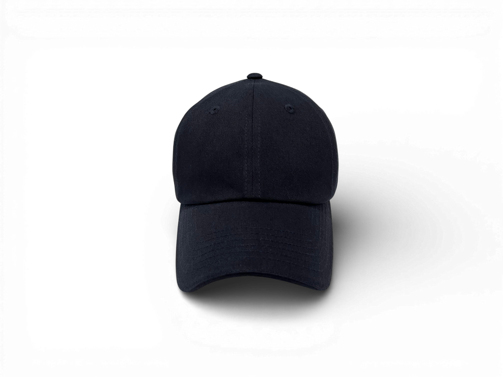 Vorderansicht der Keiytex Plain Premium Dad Cap in dark blue