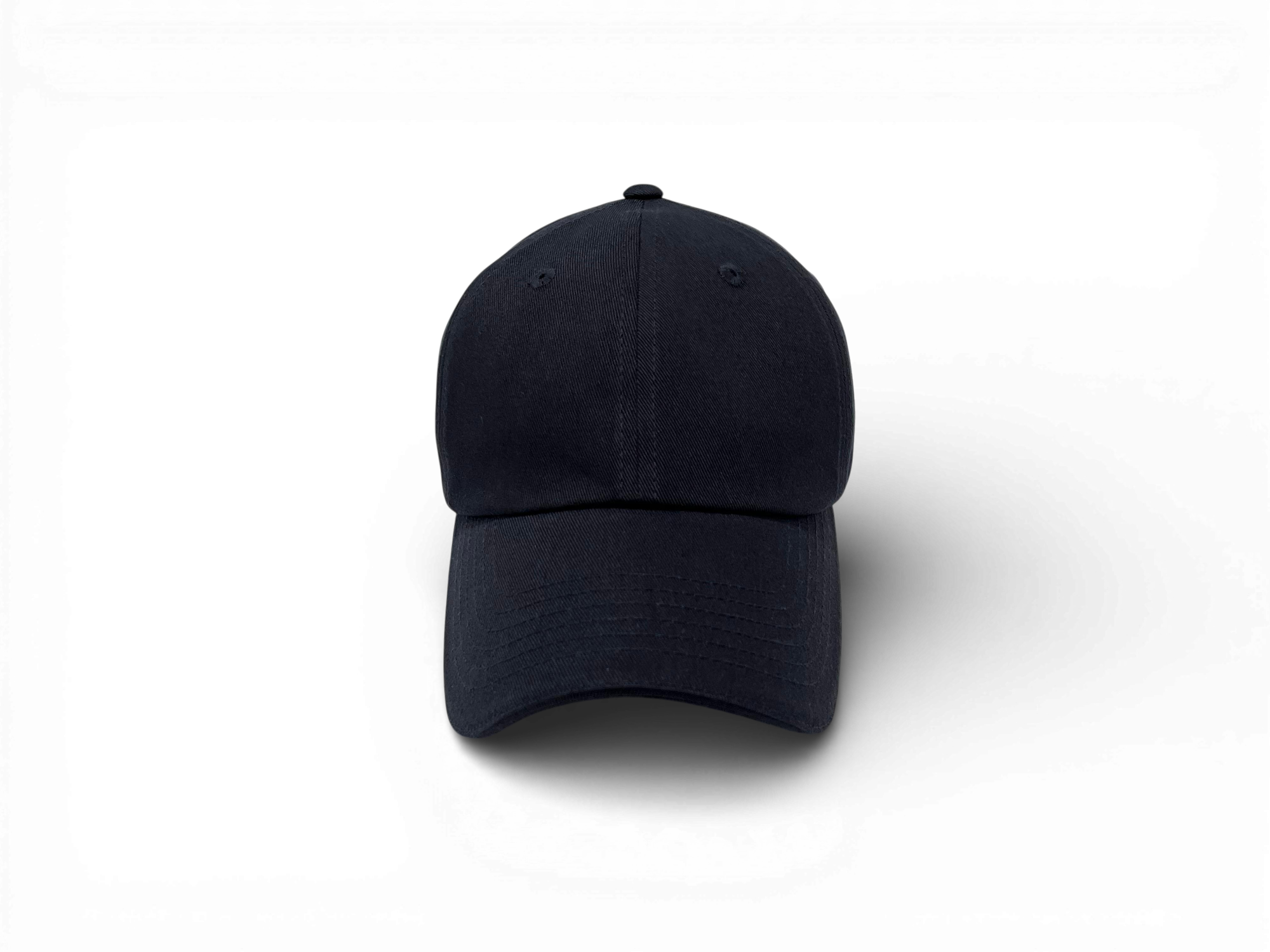 Vorderansicht der Keiytex Plain Premium Dad Cap in dark blue