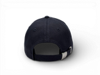 Hinteransicht der Keiytex Plain Premium Dad Cap in dark blue