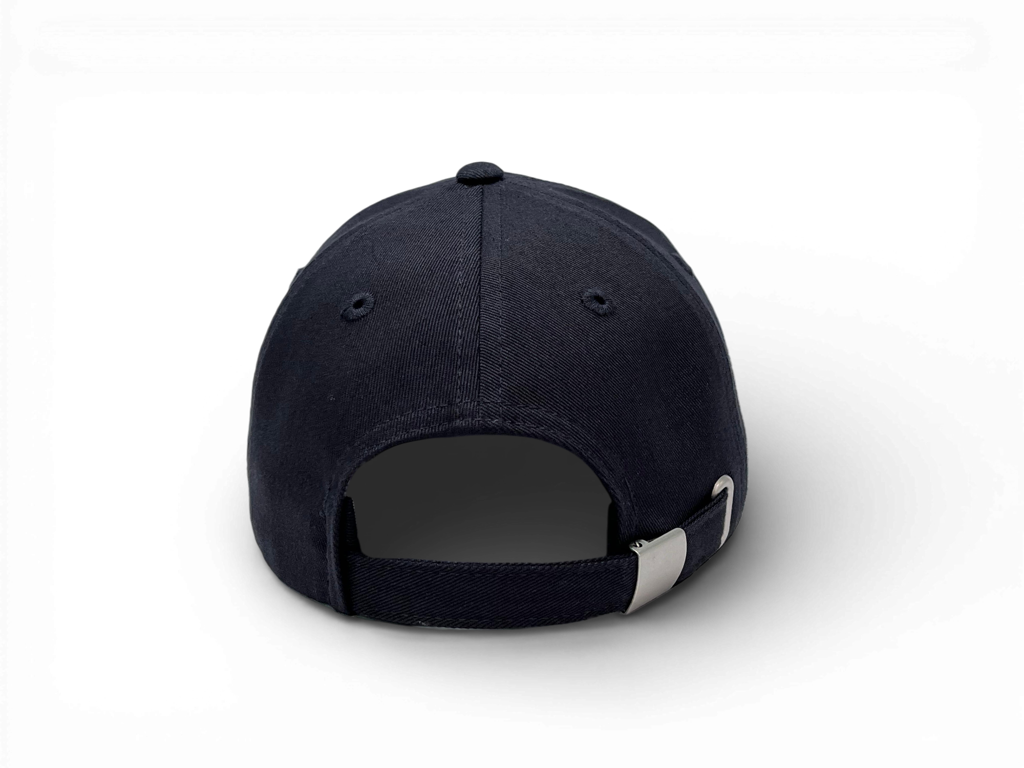 Hinteransicht der Keiytex Plain Premium Dad Cap in dark blue