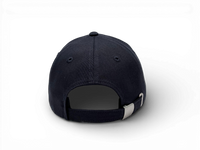 Hinteransicht der Keiytex Plain Premium Dad Cap in dark blue